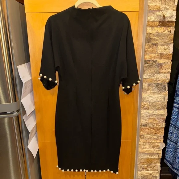 Pearl Trim Cocktail Dress - Picture 5 of 7